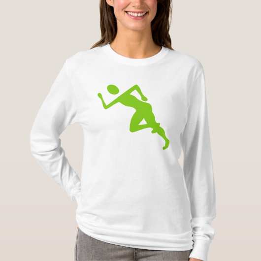 T-shirt Courir - Martian Green (Devant)