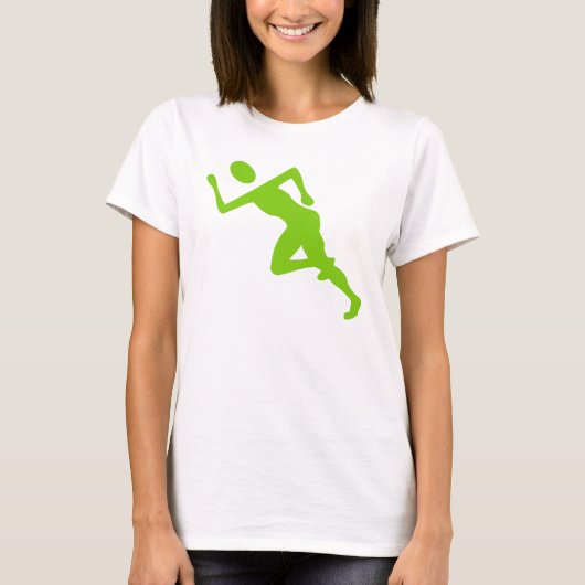 T-shirt Courir - Martian Green (Devant)