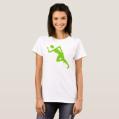 T-shirt Courir - Martian Green (Devant entier)