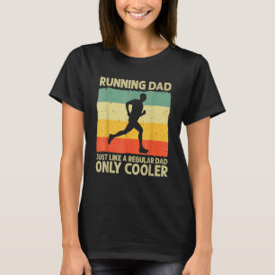 T-shirt Courir Pour Hommes Papa Marathon Coureur Marathon