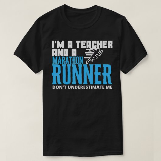 T-shirt Courir Professeur Marathon Professeur Marathon Cou (Design devant)