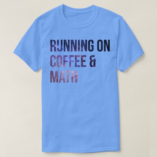 T-shirt Courir sur Café et Math 1 (Design devant)