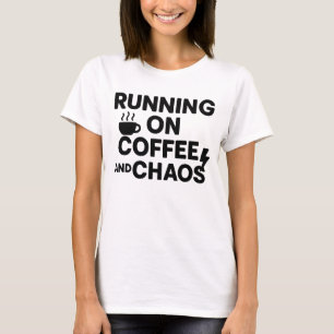 T-shirt Courir sur Caffeine et Chaos