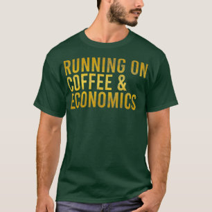 T-shirt Courir sur l'économie du café Caffeine Lover Cadea