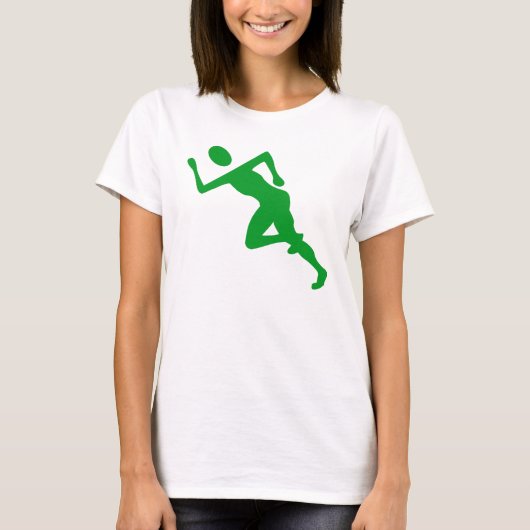 T-shirt Courir - Vert herbe (Devant)