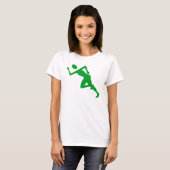 T-shirt Courir - Vert herbe (Devant entier)