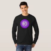 T-shirt Couronne Chakra avec détails - Sahasrara (Devant entier)