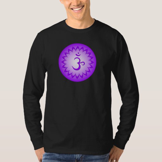 T-shirt Couronne Chakra avec détails - Sahasrara (Devant)