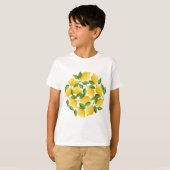 T-shirt Couronne de citrons d'aquarelle (Devant entier)