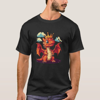 T-shirt Couronne de dragon majestueuse pour une touche myt