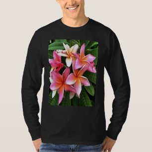 T-shirt Couronne De Fleurs Artistiques De Frangipanier Ros