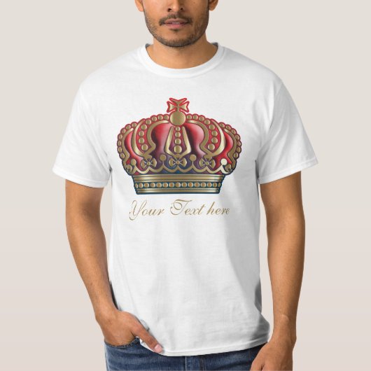T-shirt Couronne de la Croix Royale - Bleu Or (Devant)