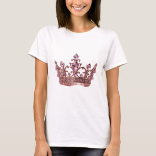 T-shirt Couronne de la Reine argentée frappante Design gra