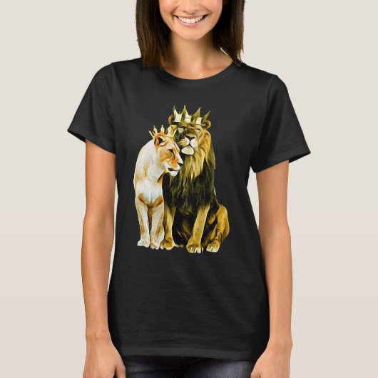 T-shirt Couronne de la reine Lion (Devant)