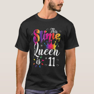 T-shirt couronne de la reine mince Anniversaire 11e cadeau