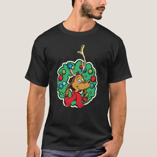 T-shirt Couronne de Noël de Grinch | Max (Devant)