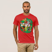 T-shirt Couronne de Noël du groupe LOONEY TUNES™ (Devant entier)