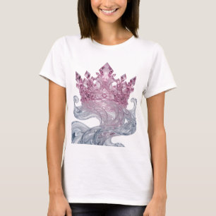 T-shirt Couronne de princesse argentée et design personnal