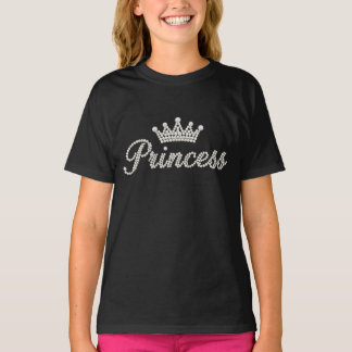 T-shirt Couronne de Princesse Perle – Lettre "Princesse"