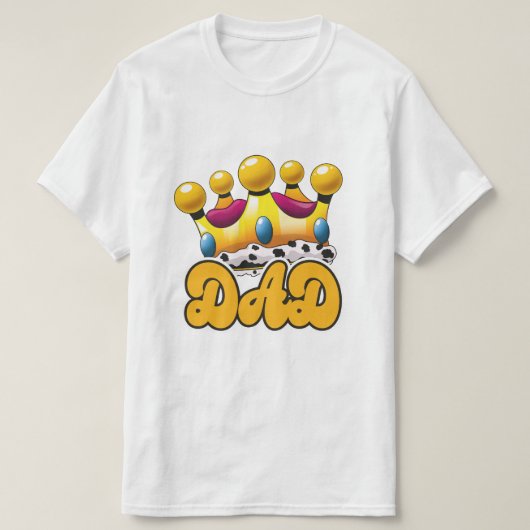 T-shirt Couronne de rois papa (Design devant)