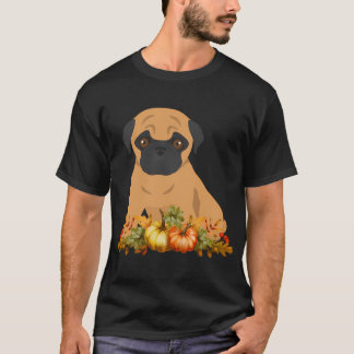T-shirt Couronne de Thanksgiving Pug - Joyeux Thanksgiving