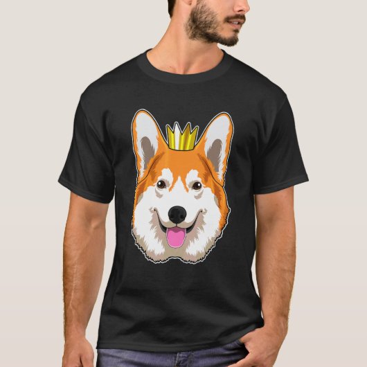 T-shirt Couronne de Welsh Corgi (Devant)