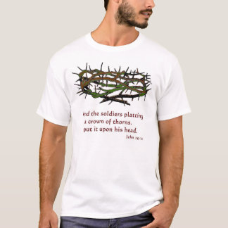 T-shirt Couronne des épines avec le vers