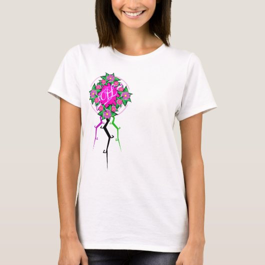 T-shirt Couronne divine de fleur (Devant)