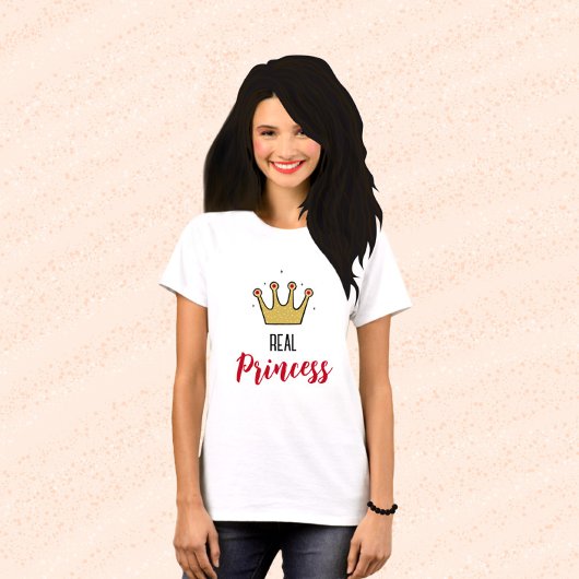 T-shirt Couronne dorée