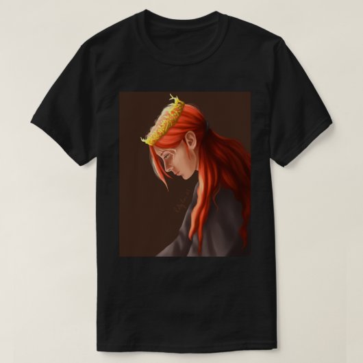 T-shirt Couronne d'os dorés (Design devant)
