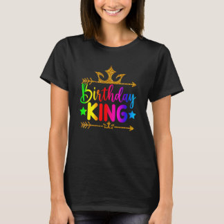 T-shirt Couronne du roi d'anniversaire Décorations du roi