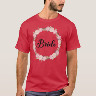 T-shirt Couronne florale de l'équipe de la mariée Hen Part