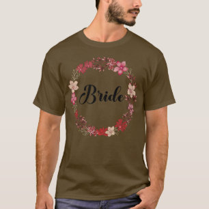 T-shirt Couronne florale pour l'équipe de la mariée Hen Pa