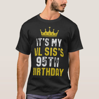 T-shirt Couronne Jaune 95e Anniversaire Pour Soeur De Soeu
