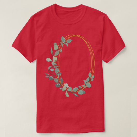 T-shirt Couronne mariage fleurie I Bouquet nuptial style b (Design devant)