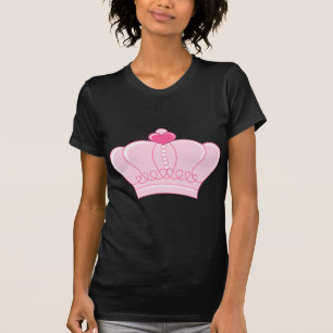 T-shirt Couronne rose avec le coeur