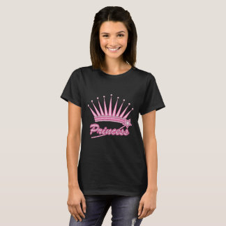 T-shirt Couronne rose princesse
