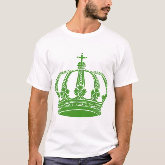 T-shirt Couronne royale 02 - Avocado Green (Devant)