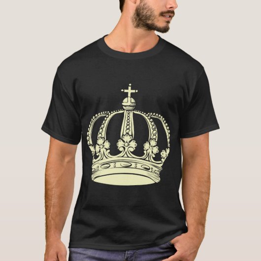 T-shirt Couronne royale 02 - Crème (Devant)
