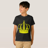 T-shirt Couronne royale 02 - Jaune (Devant entier)