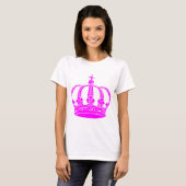 T-shirt Couronne royale 02 - Magenta (Devant entier)