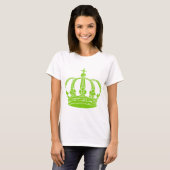 T-shirt Couronne royale 02 - Martian Green (Devant entier)