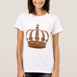 T-shirt Couronne royale 02 - Noyer