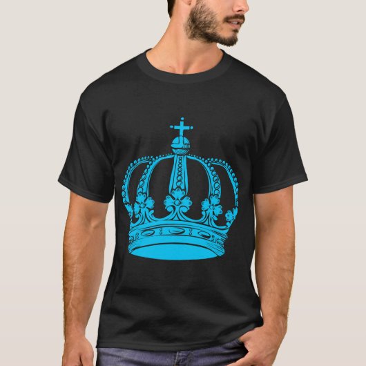 T-shirt Couronne royale 02 - Sky (Devant)