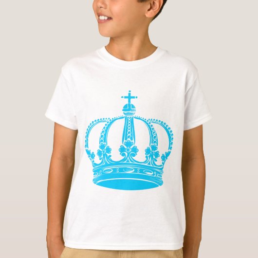 T-shirt Couronne royale 02 - Sky (Devant)