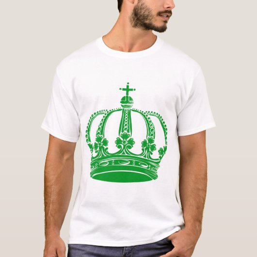 T-shirt Couronne royale 02 - Vert herbe (Devant)