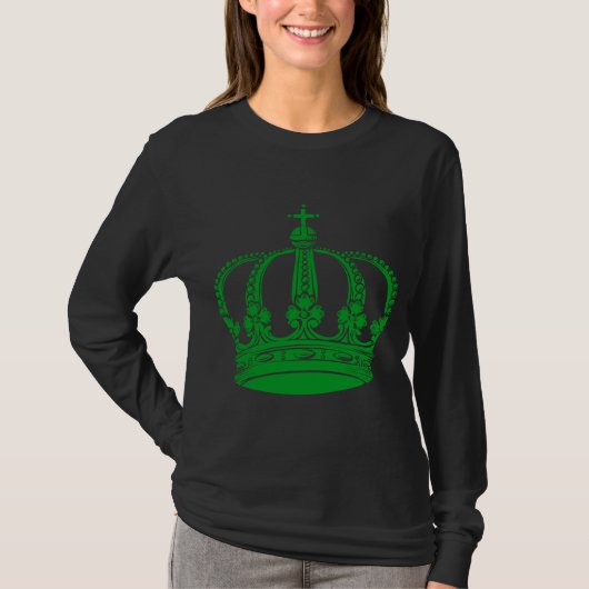 T-shirt Couronne royale 02 - Vert herbe (Devant)