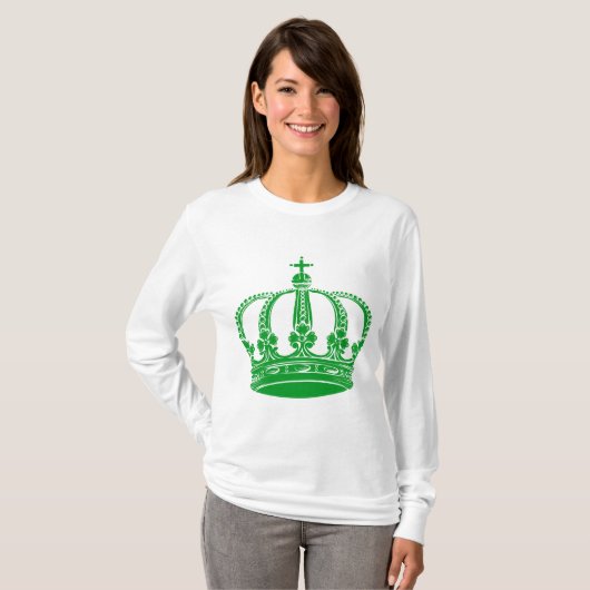 T-shirt Couronne royale 02 - Vert herbe (Devant entier)