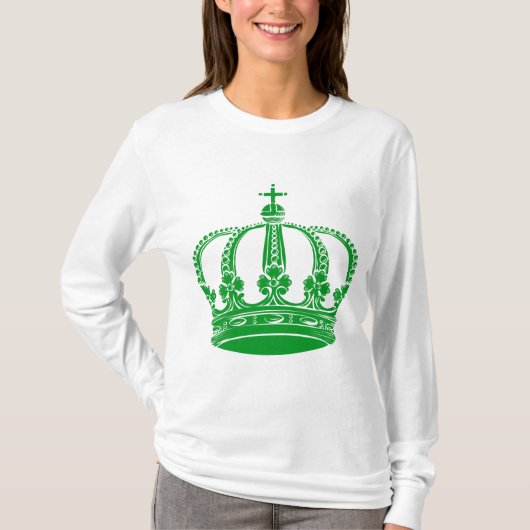 T-shirt Couronne royale 02 - Vert herbe (Devant)