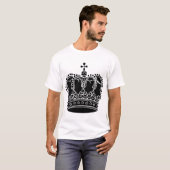 T-shirt Couronne royale - Noir (Devant entier)